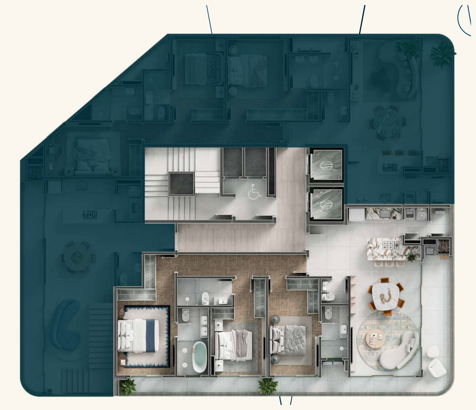 Planta de apartamento do AmaRes